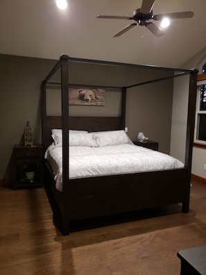 Master bedroom with Cal King bed