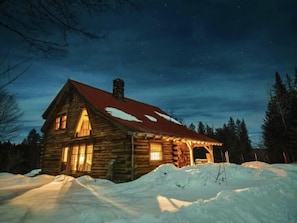 Nothing like a cozy cabin in winter.