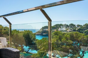 Terrace overlooking Cala Gran beach