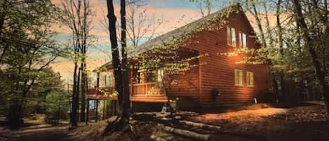 Beautiful log home in the woods - shares resort with 9 cabins total