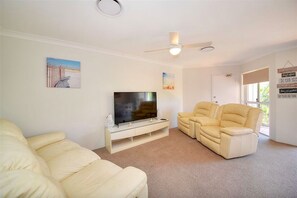 Lounge area with Smart TV