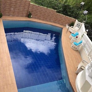 Pool at the back of the house