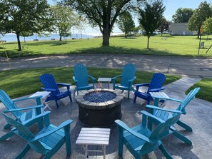 Gas fire pit with amazing views