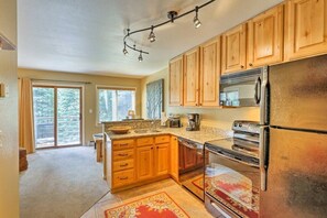 Kitchen and living area