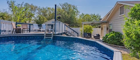 Private Pool with Deck and sitting area