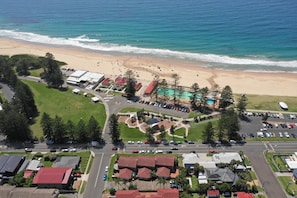 Drone photograph taken from  directly above our house - Thirroul Beach.