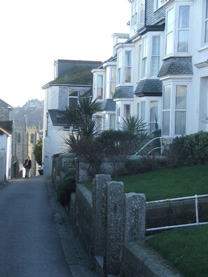 Looking up the lane