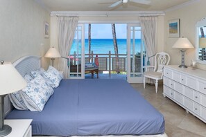 Bedroom with ocean views