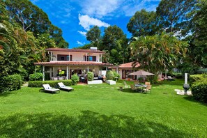 View of Church Point 4 from the large and private tropical garden