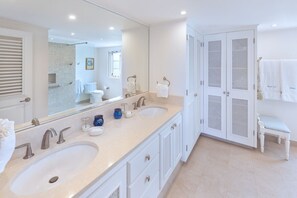 Bathroom with double vanity