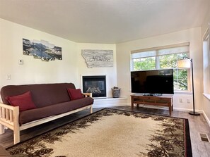 Cozy yourself in front of the living room