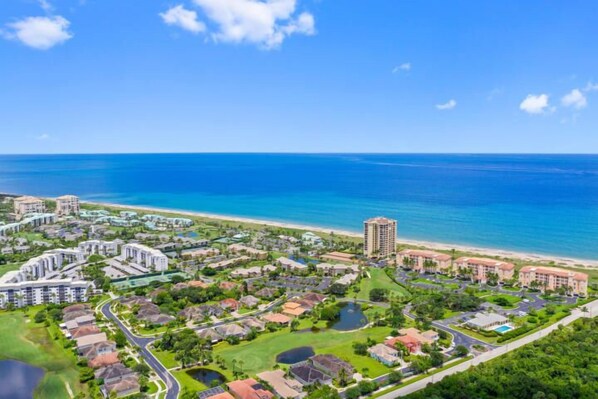 Stunning aerial view of the whole property.