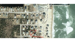 Beach access point in front of home