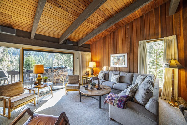 Living Room with Mountain Views