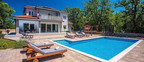 Villa Andrea with 5 bedrooms, 50 sqm pool, fun zone, outdoor playground
