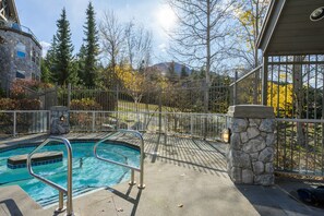 Enjoy two outdoor hot tubs!