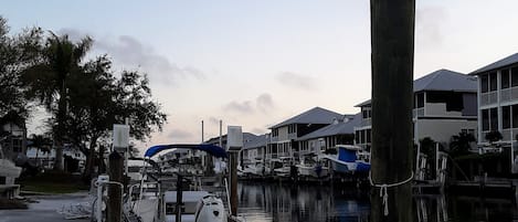 Canal view from dock