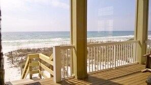 Very private beach,,,A view to the west from your balcony