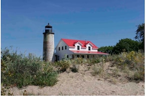 Charity Island lighthouse  
Established 1857