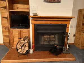 Fireplace with unlimited wood supply
