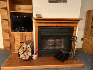 Fireplace with unlimited wood supply