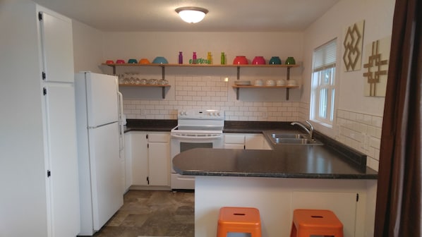 The large kitchen will make cooking a meal with friends and family a breeze.