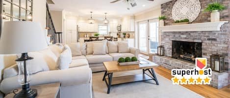 Living Room w/ Fireplace