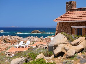 Property, Coast, House, Sea, Rock, Vacation, Azure, Sky, Shore, Summer