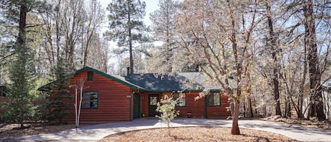 FRONT VIEW OF CABIN