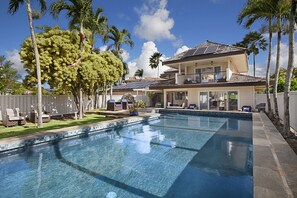 Oversized saltwater swimming pool makes island life even more wonderful