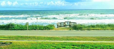 Vista para a praia ou o mar