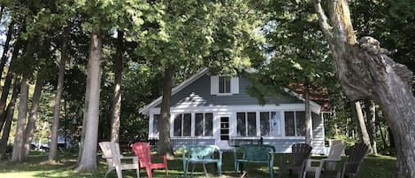 Looking at cottage from the water. 