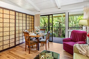 Dining area with garden view