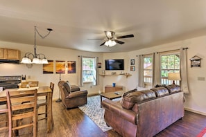Living Room | Central A/C | Free WiFi | Single-Story Home
