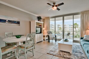 Coastal colors in the updated unit.