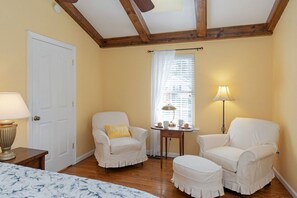 Sitting area in master bedroom