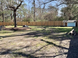 Huge Backyard Perfect for Doggie Exercise and Playtime!