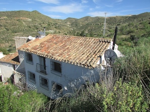 Rear of the property with views 