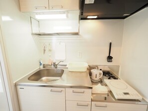 Kitchen with utensils and cutlery