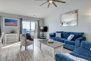 Lots of comfortable seating - indoors or out!