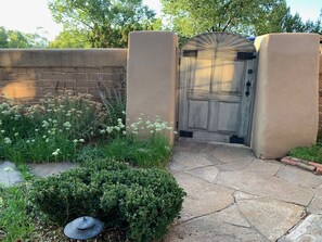 Entrance gate to the yard.