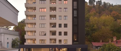 Front of property – evening/night