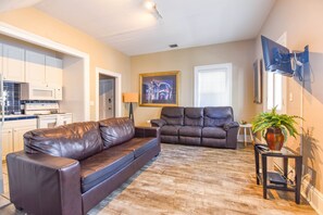 Queen Pullout Couch in Living Area