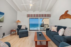 Living Area with Oceanfront View