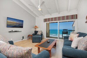 Living Area with Oceanfront View