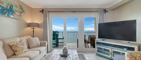 Living room with view of Gulf