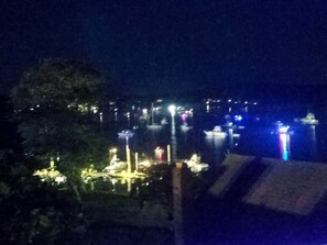 View from the deck at night