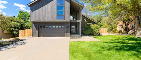 Front view of house. 