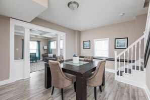 Large Dining Room great for gathering, working, or playing games