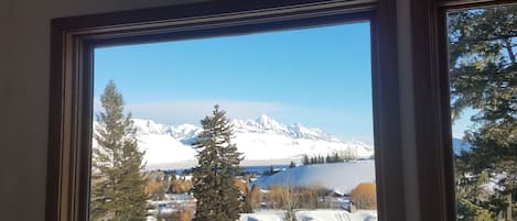 Winter view of Tetons